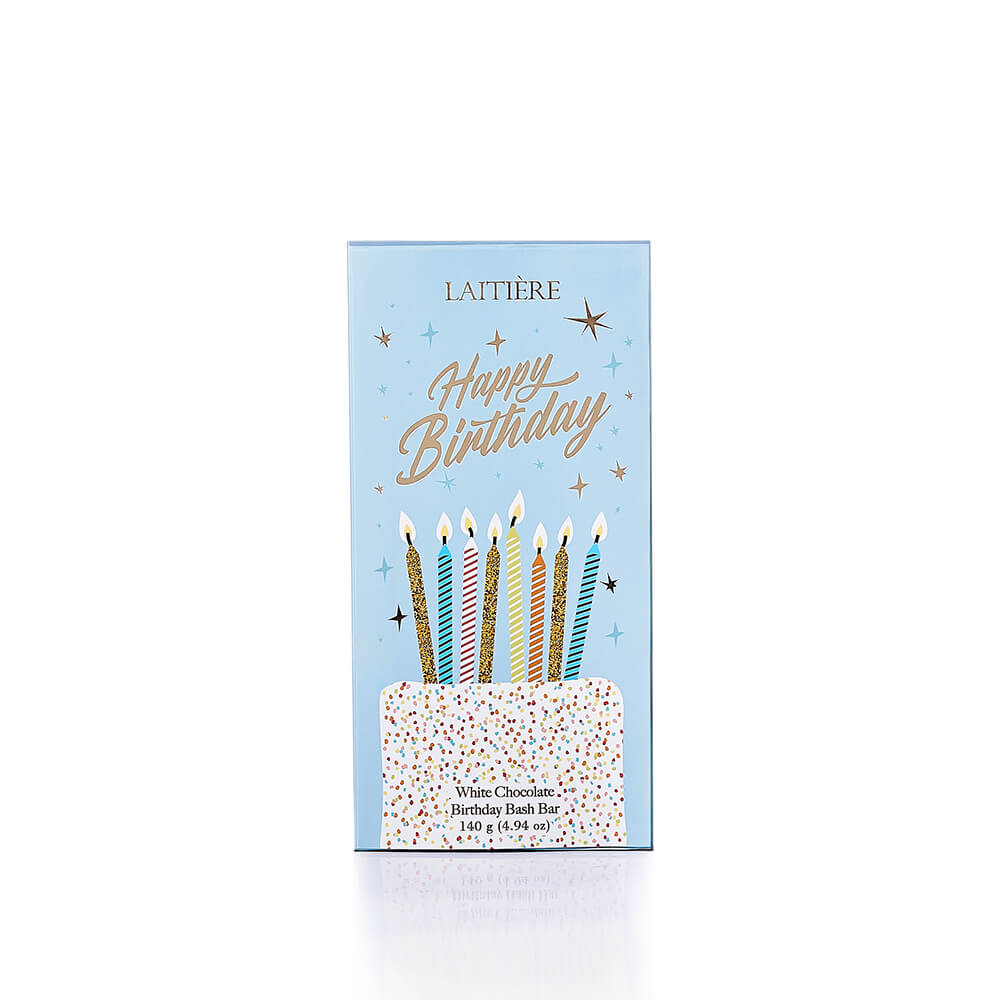 Laitière White Chocolate Birthday Bash Bar - Blue