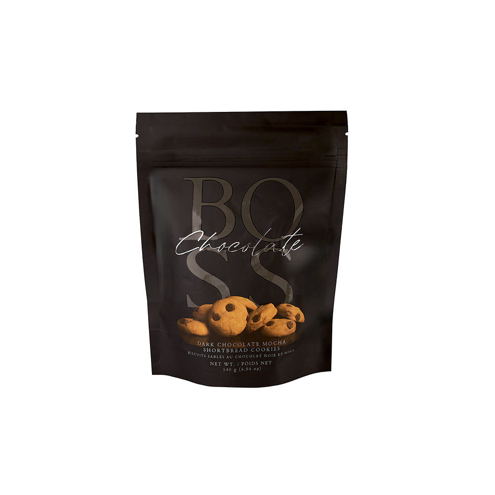 Boss Dark Chocolate Mocha Shortbread Cookies