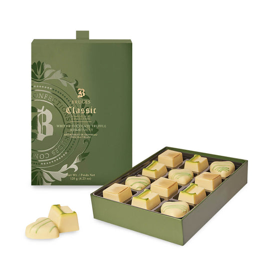 Bruges White Truffle Assortment - 12 pcs