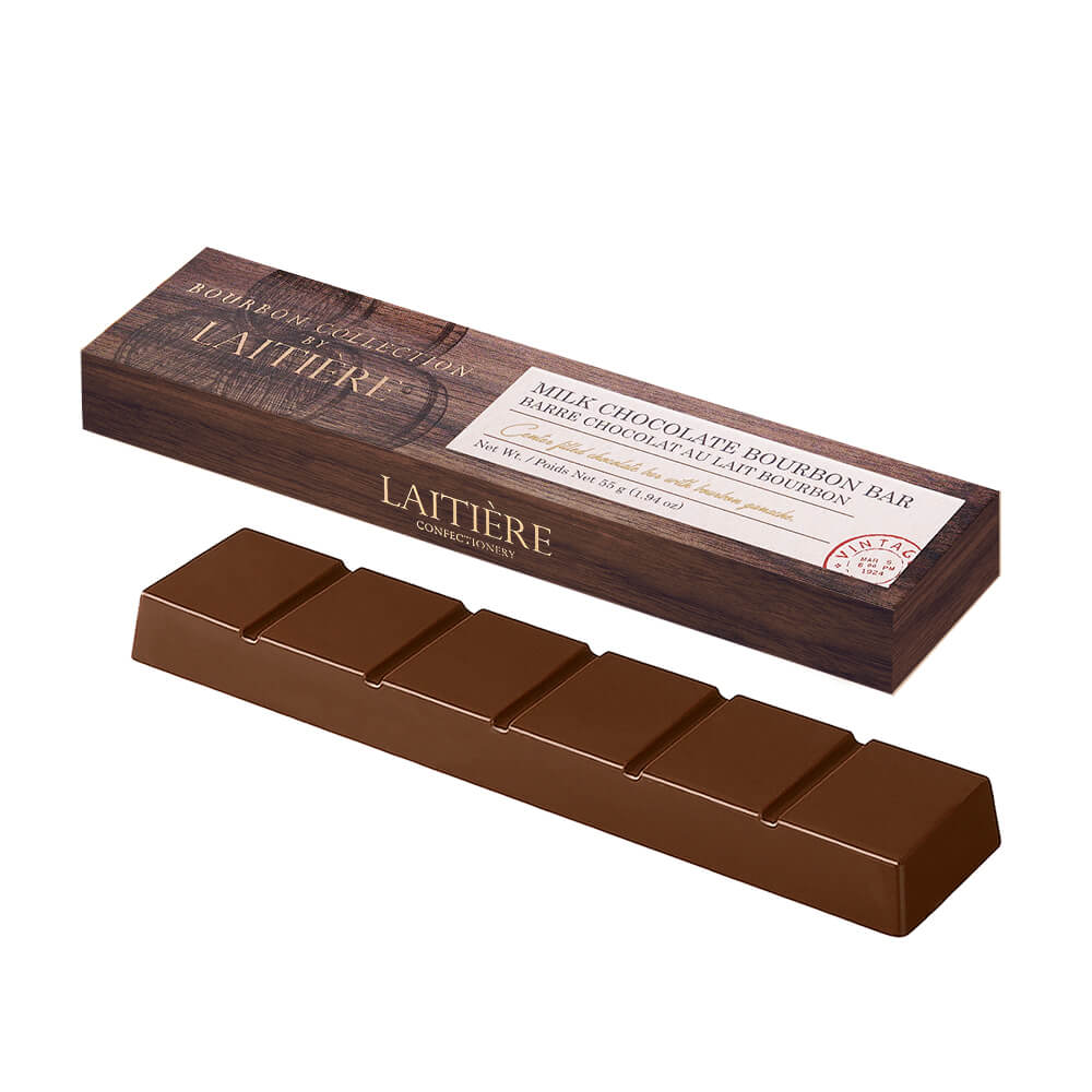 Laitière Center Filled Chocolate Bar - Milk Chocolate Bourbon
