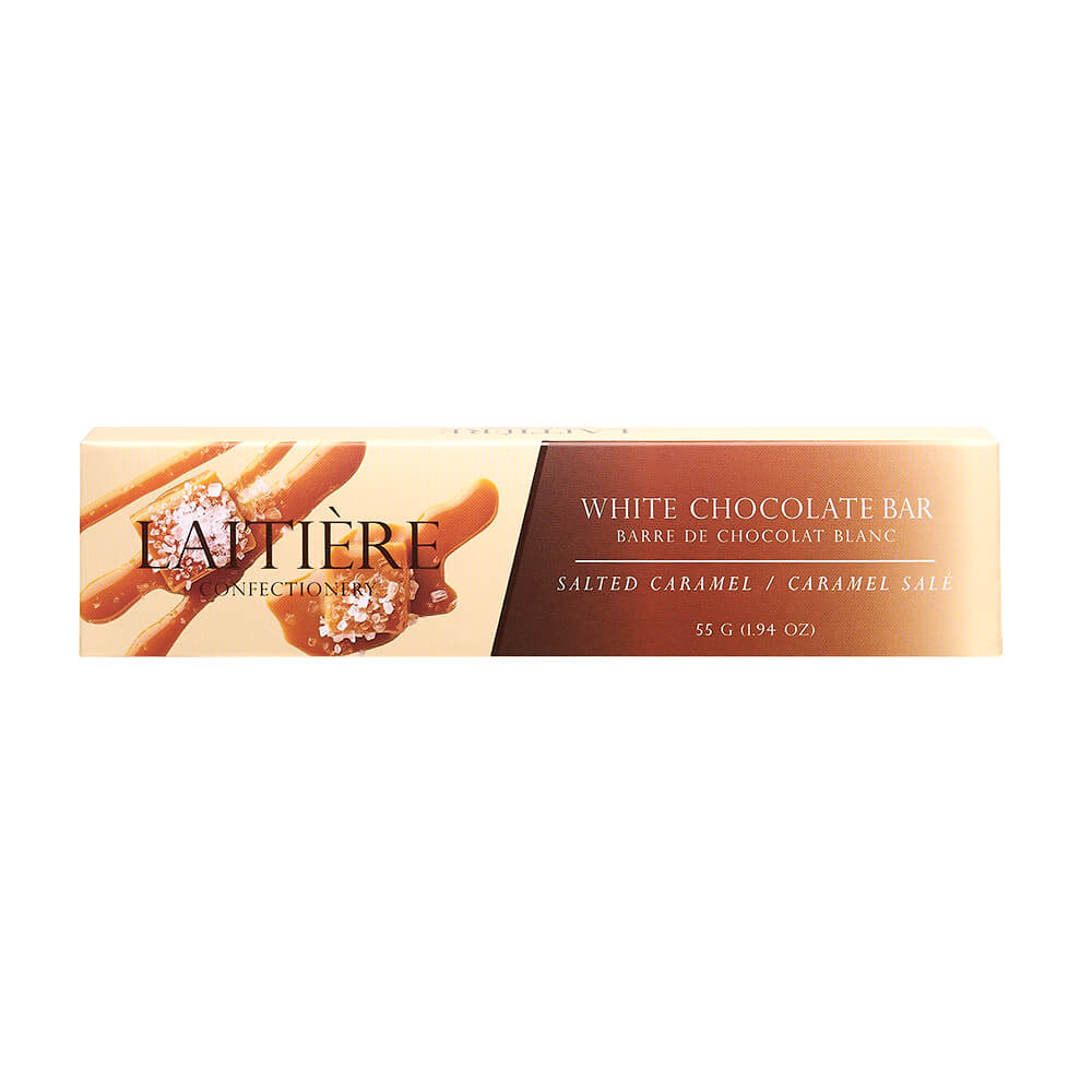 Laitière Center Filled Chocolate Bar - White Chocolate Salted Caramel