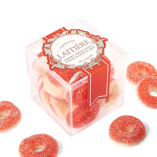 Laitière Cherry Cream Rings Acrylic Box