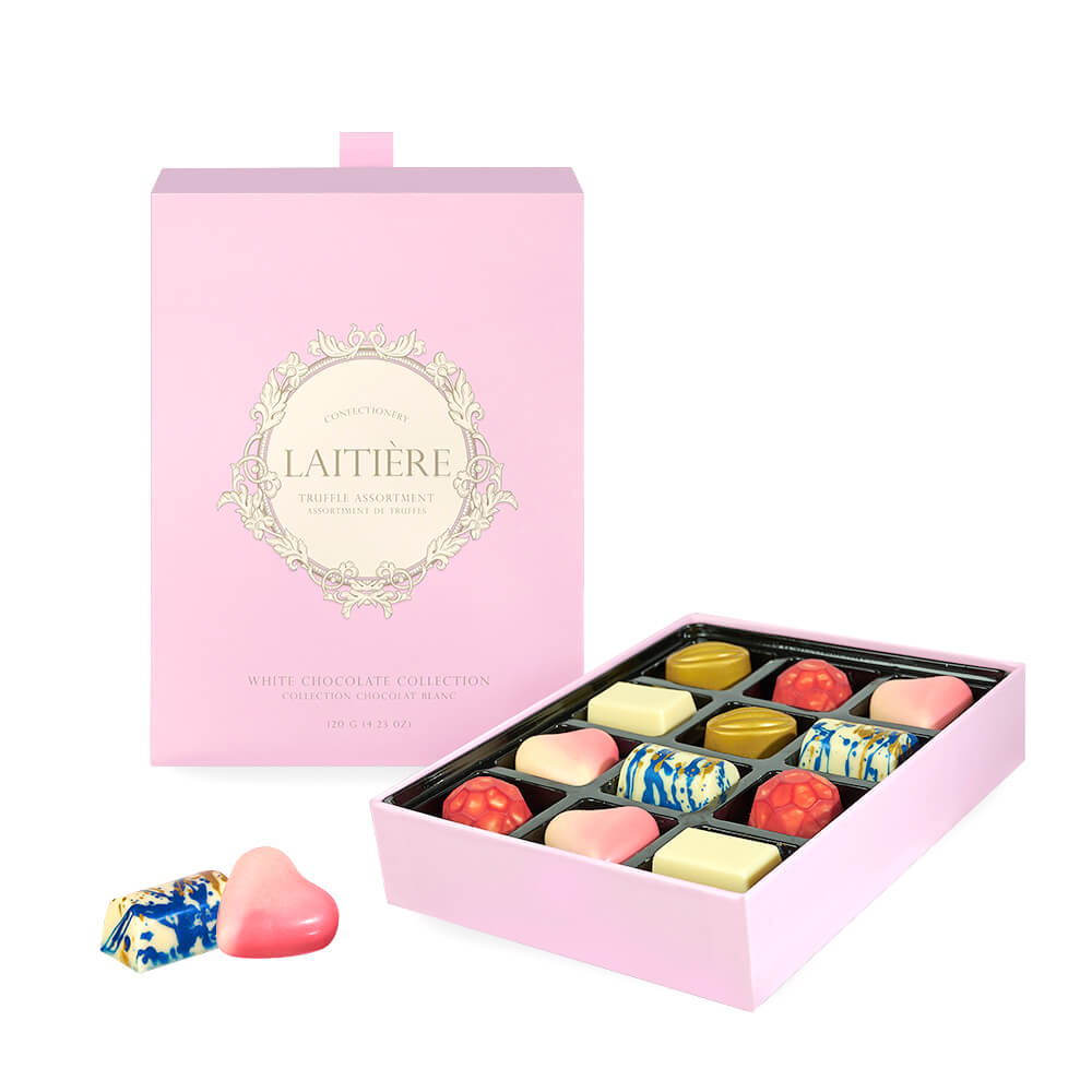 Laitière White Truffle Assortment - 12 pcs