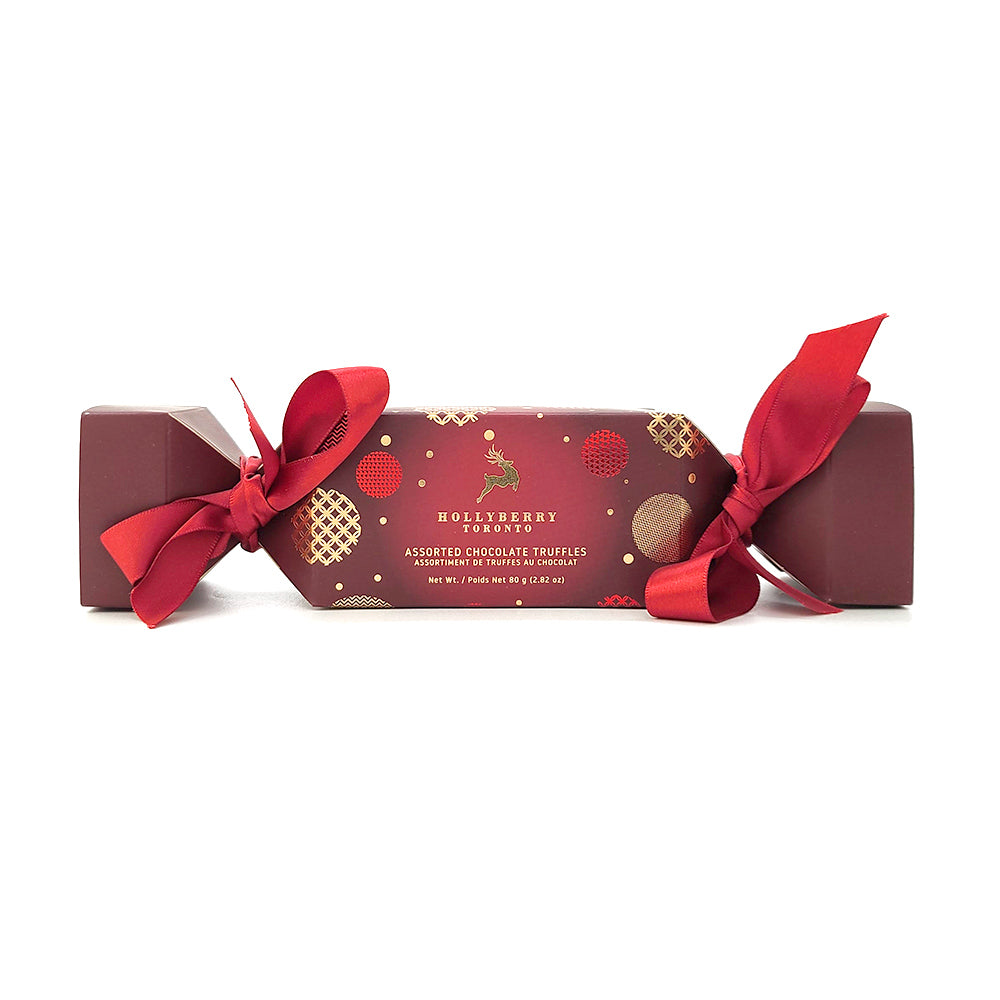 Hollyberry Assorted Chocolate Truffles Firecracker Box