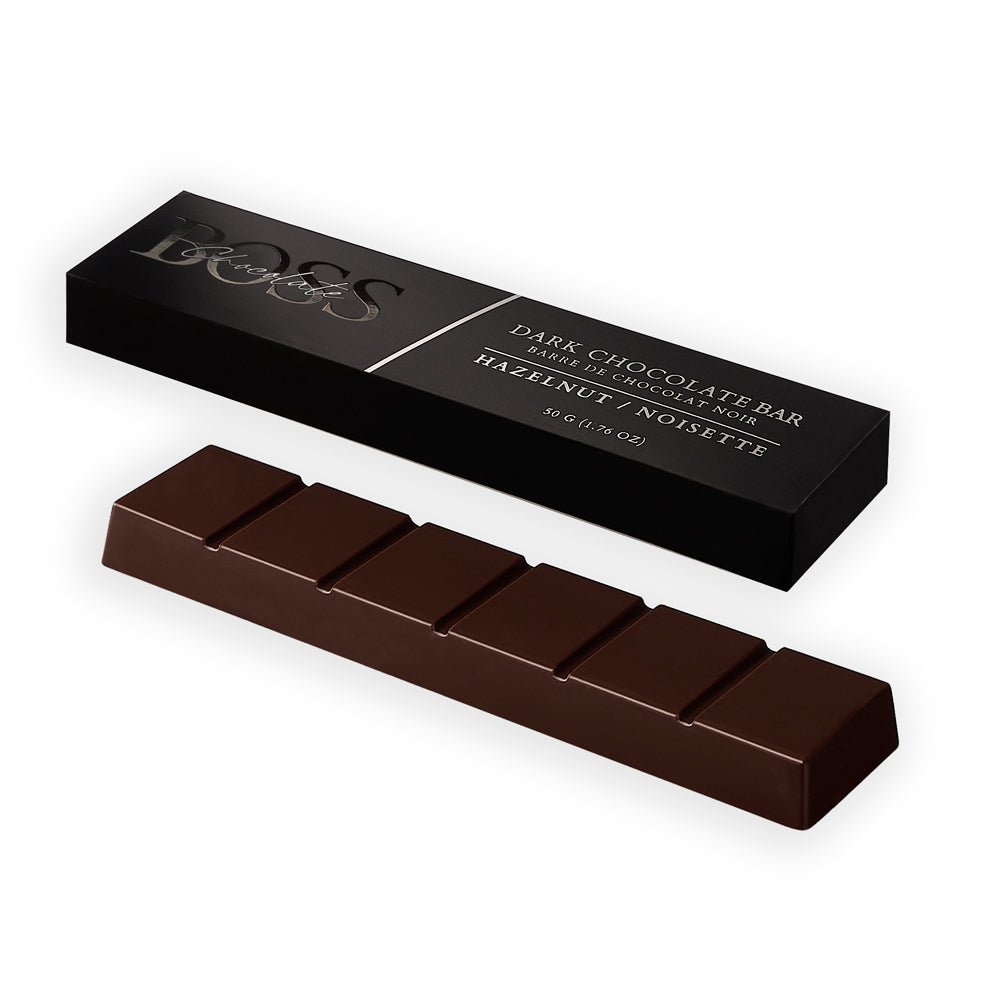 Boss Center Filled Chocolate Bar - Dark Chocolate Hazelnut