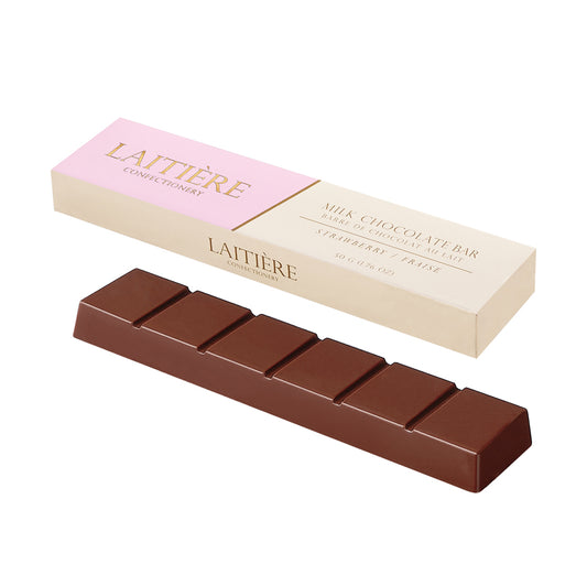 Laitière Center Filled Chocolate Bar - Milk Chocolate Strawberry