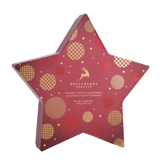 Hollyberry Gourmet Truffle Assortment Star Box