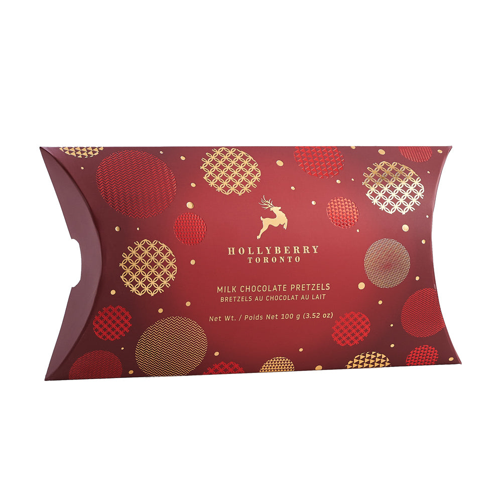 Hollyberry Milk Chocolate Pretzels