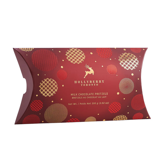 Hollyberry Milk Chocolate Pretzels
