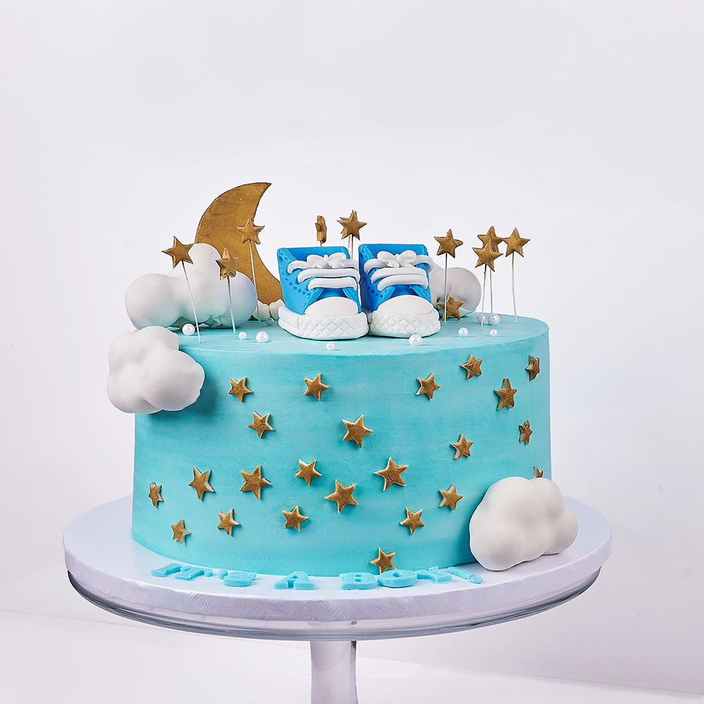 Twinkle Little Star Baby Shower Cake