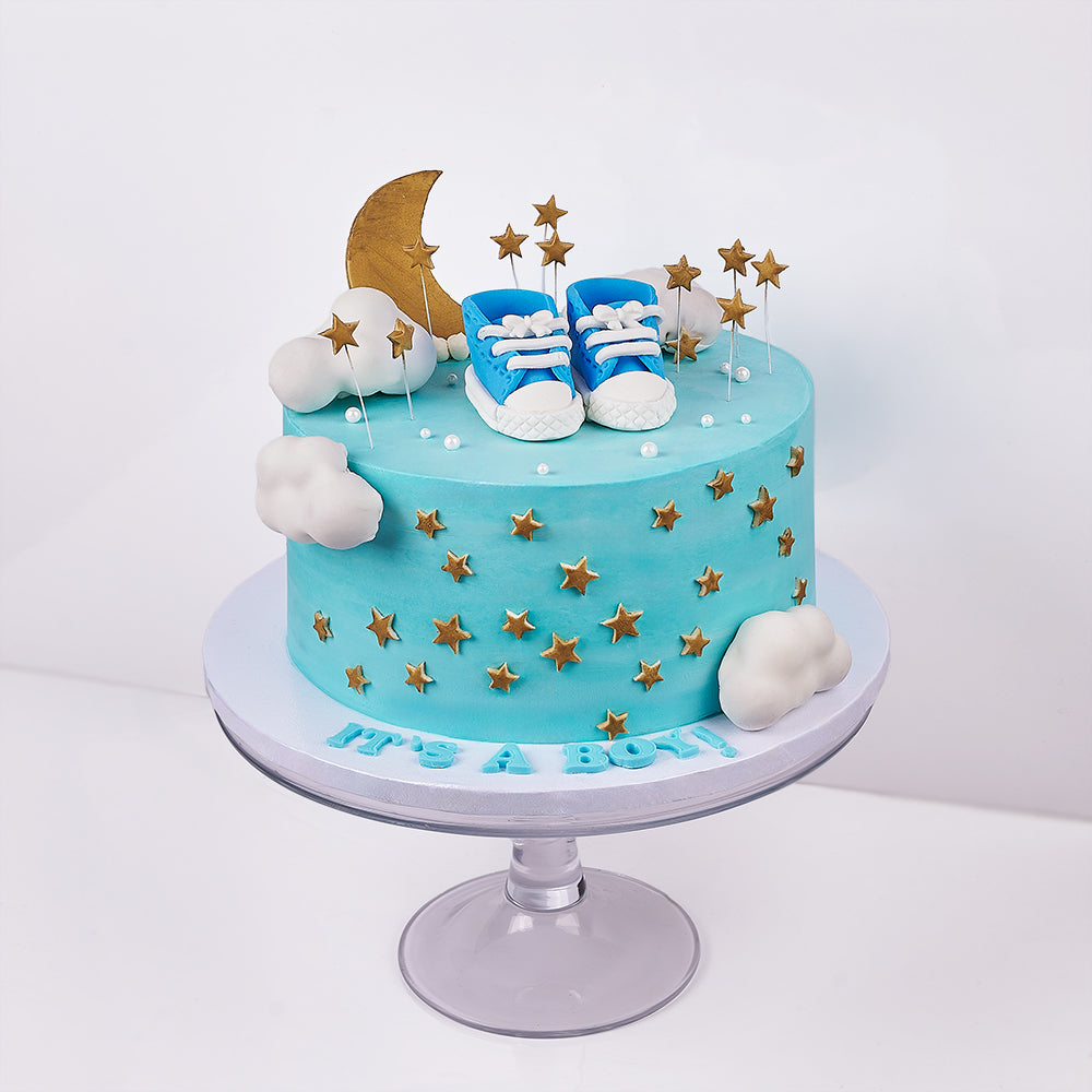 Twinkle Little Star Baby Shower Cake