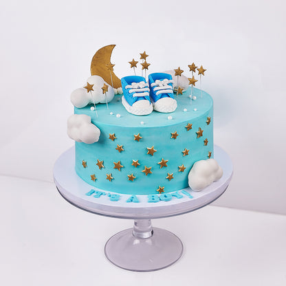 Twinkle Little Star Baby Shower Cake