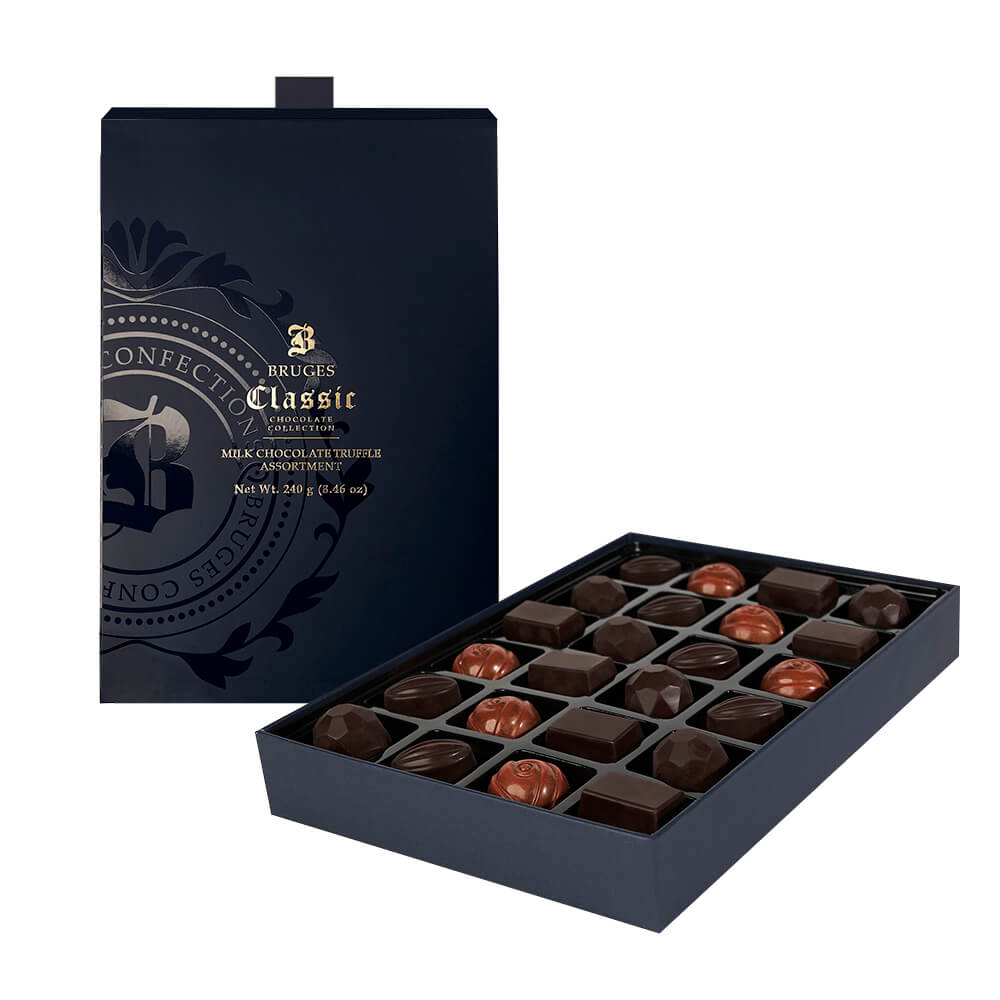 Bruges Dark Truffle Assortment - 24 pcs
