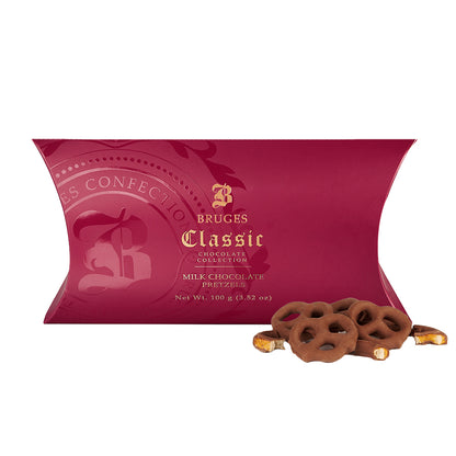Bruges Milk Chocolate Pretzels - Red