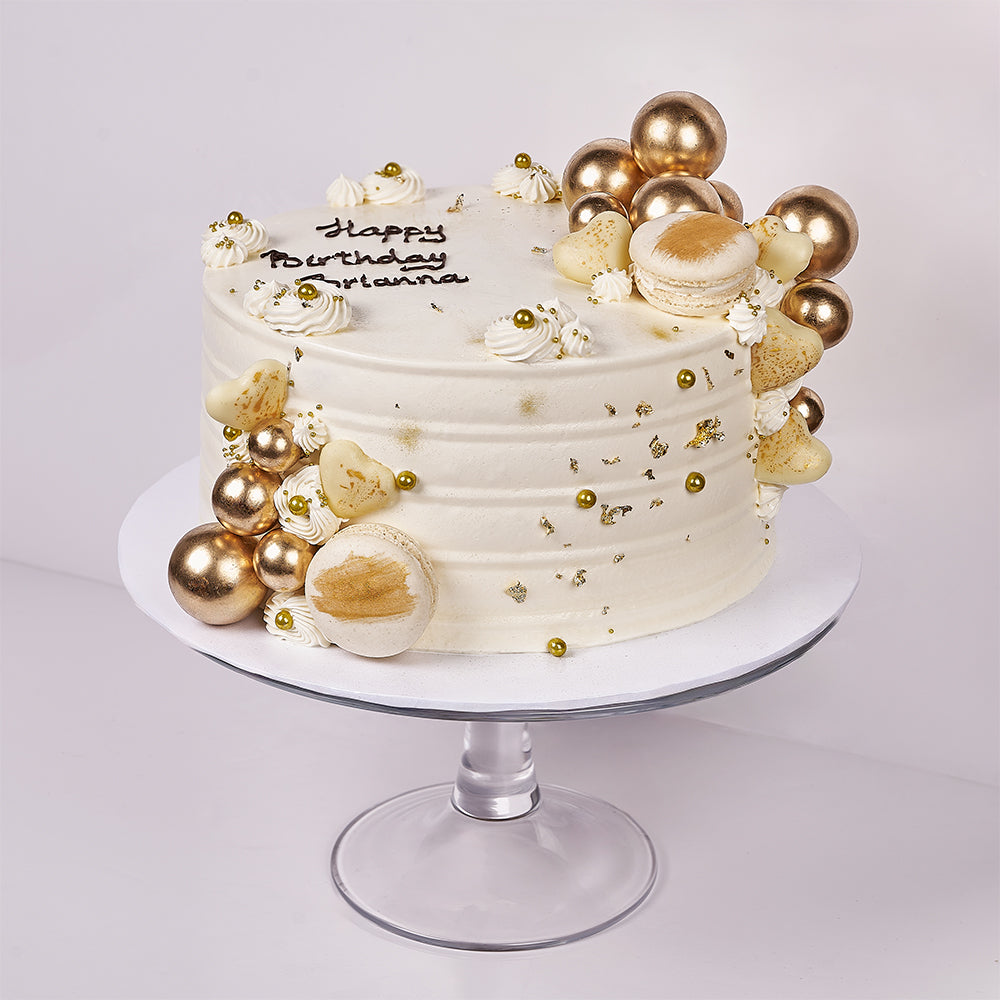 Golden Celebration Cake
