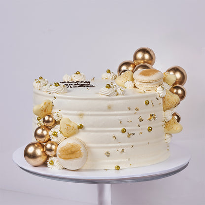 Golden Celebration Cake