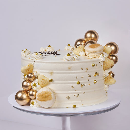 Golden Celebration Cake