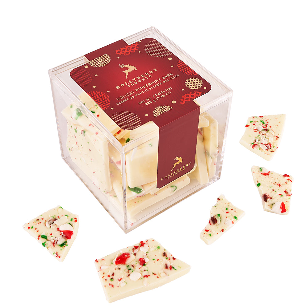 Hollyberry Holiday Peppermint Bark Acrylic Box