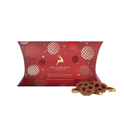 Hollyberry Milk Chocolate Pretzels