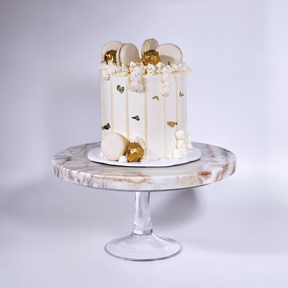 Golden Macaron Cake