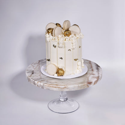 Golden Macaron Cake