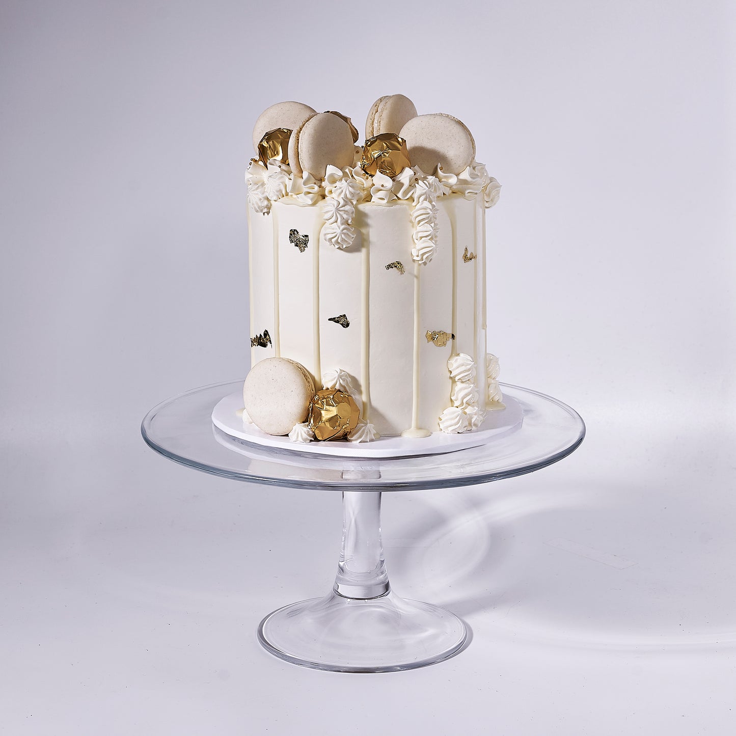 Golden Macaron Cake