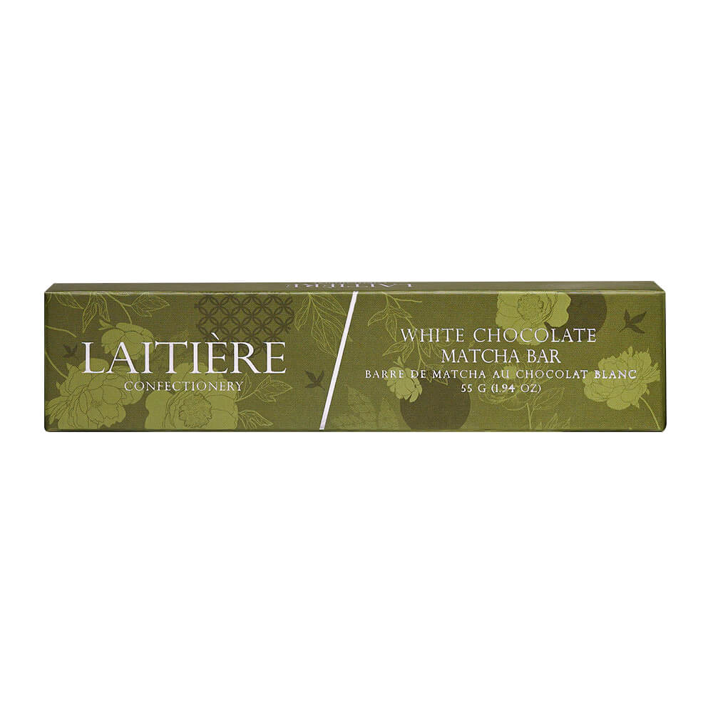 Laitière Center Filled Chocolate Bar - White Chocolate Matcha