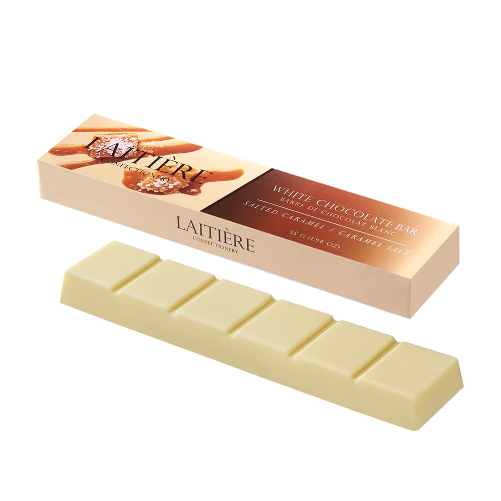 Laitière Center Filled Chocolate Bar - White Chocolate Salted Caramel