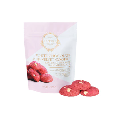 Laitière White Chocolate Pink Velvet Cookies