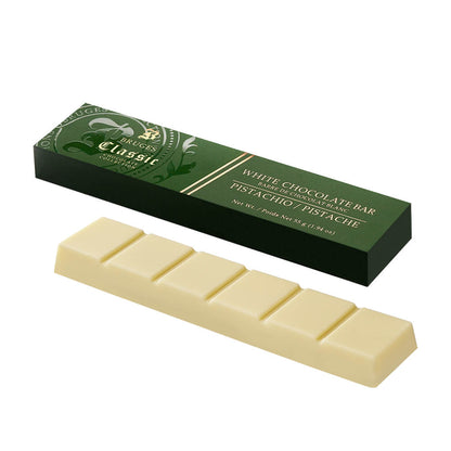 Bruges Center Filled Chocolate Bar - White Chocolate Pistachio