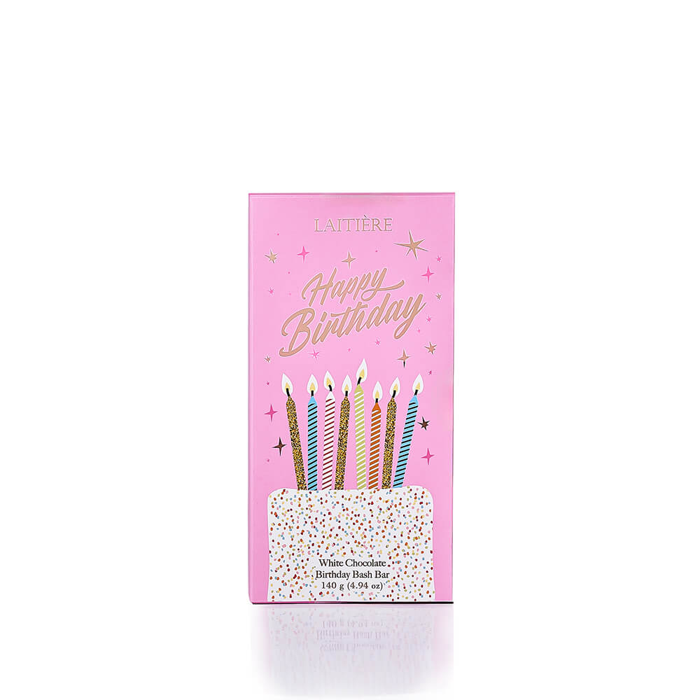 Laitière White Chocolate Birthday Bash Bar - Pink