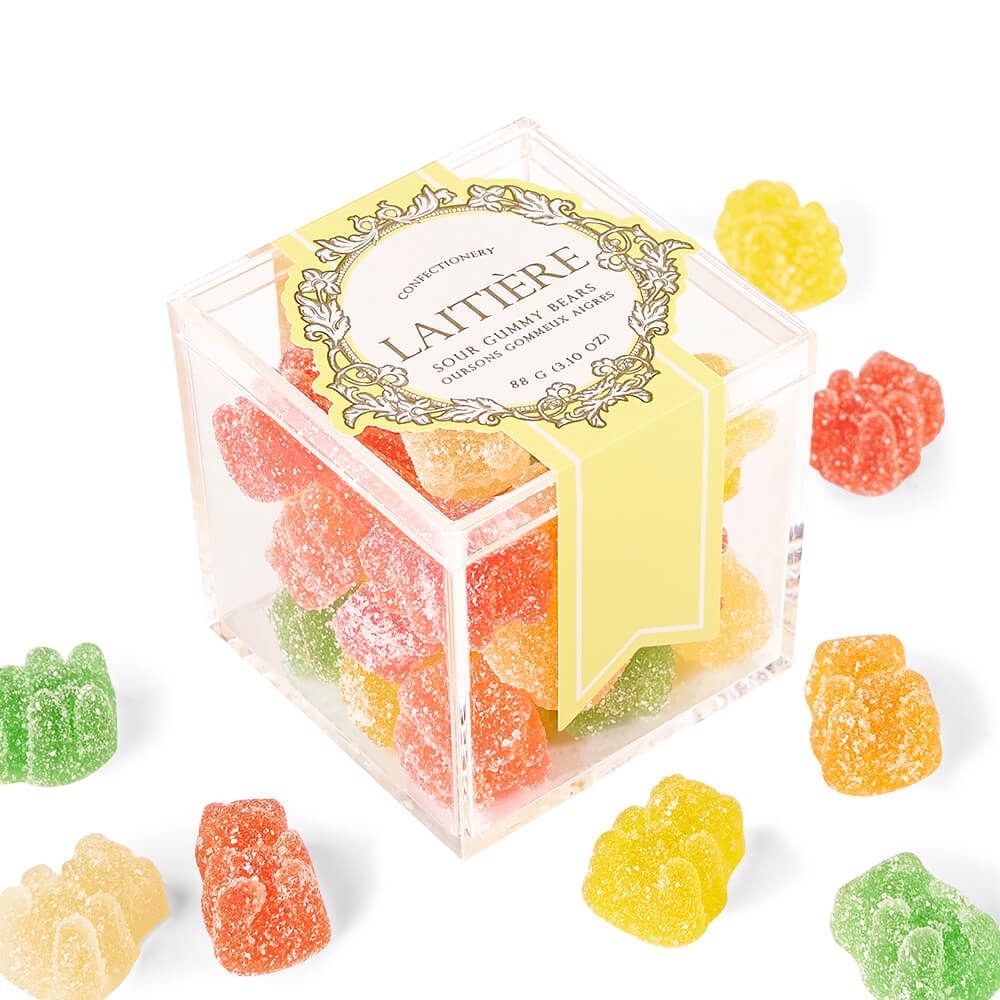 Laitière Sour Gummy Bears Acrylic Box