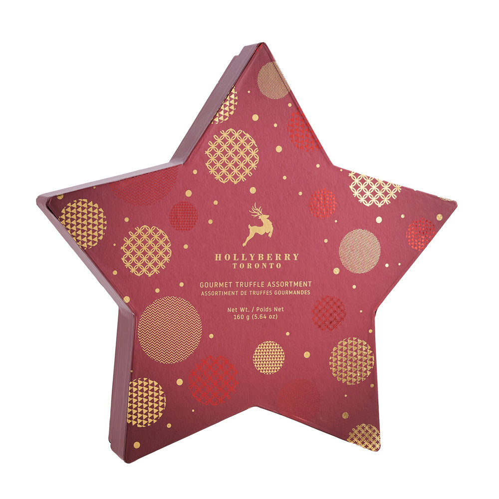 Hollyberry Gourmet Truffle Assortment Star Box