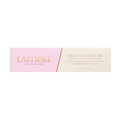 Laitière Center Filled Chocolate Bar - Milk Chocolate Strawberry