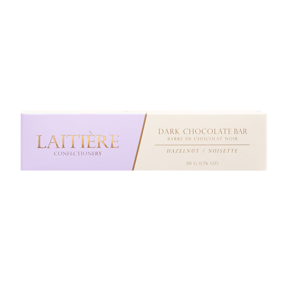 Laitière Center Filled Chocolate Bar - Dark Chocolate Hazelnut