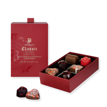 Bruges Milk Truffle Assortment - 6 pcs Small