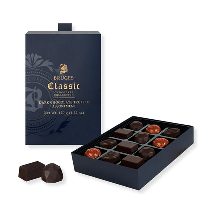 Bruges Dark Truffle Assortment - 12 pcs